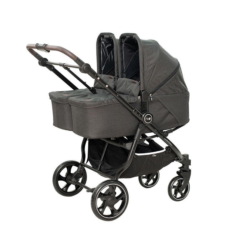 Cochecito Gemelar VentTwin+ Niu Nuit (Silla + 2 Capazos)