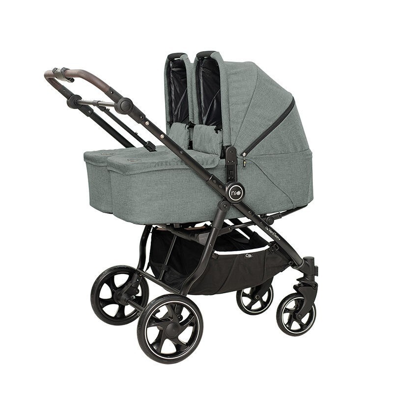 Cochecito Gemelar VentTwin+ Niu Leaf (Silla + 2 Capazos)