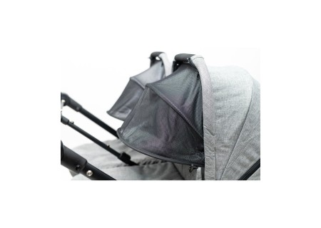 Cochecito Gemelar VentTwin+ Niu Moon (Silla + 2 Capazos)