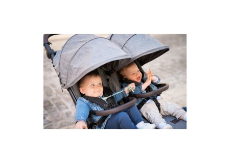 Cochecito Gemelar VentTwin+ Niu Moon (Silla + 2 Capazos)