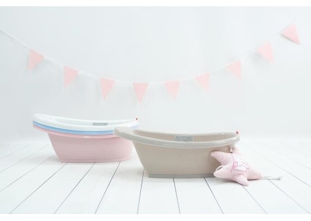 Bañera Anatómica Onda Baby Gris  OKBABY.