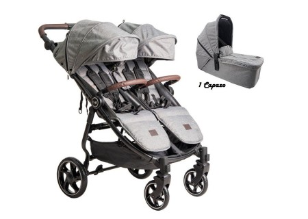Silla Gemelar + Capazo Nuit VentTwin+ Niu