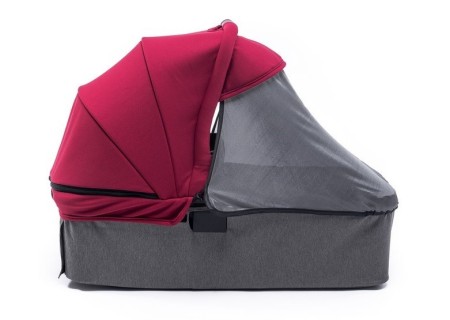 Cochecito Gemelar Easy Twin 4 Black Edition Capotas Burdeos