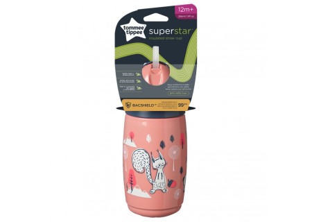 Botella Superstar Térmica con Caña Rosa 266 ml.