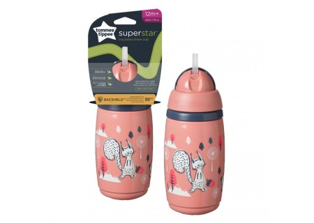 Botella Superstar Térmica con Caña Rosa 266 ml.