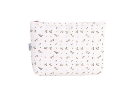 Bolsa Aseo Aura Beige/ Flores Cambrass