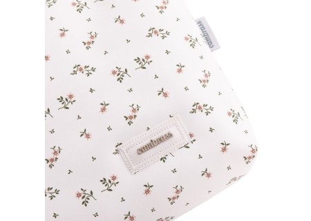 Bolsa Aseo Aura Beige/ Flores Cambrass