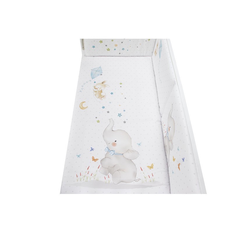 Conjunto Funda Nórdica Cuna Colección Elefante Azul
