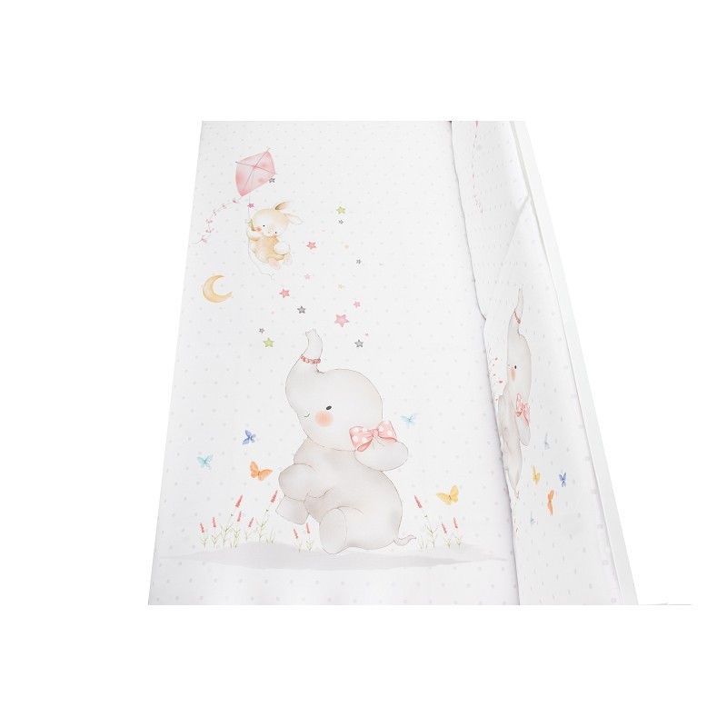 Conjunto Funda Nórdica Cuna Colección Elefante Rosa