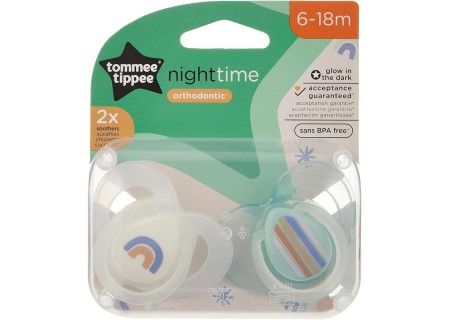Chupetes Serie Night Time 6-18 meses