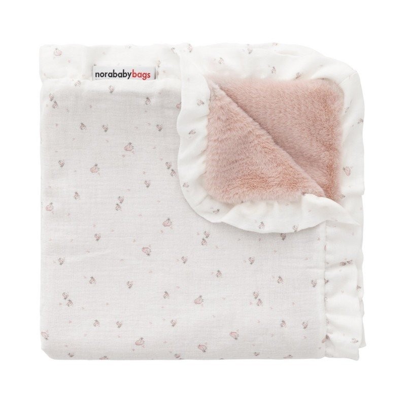 Manta Reversible Twin Rosa