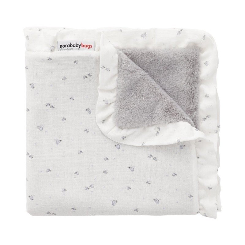 Manta Reversible Twin Gris