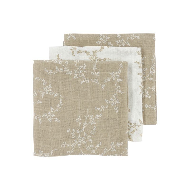 Muselina Pack de 3 Beige Meyco Baby