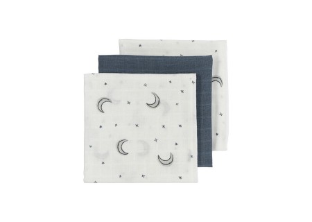 Muselinas 70x70 Me- Moon Indigo Pack 3