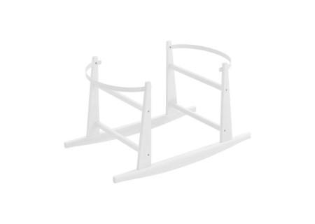 Soporte Madera Moisés Balancín Blanco