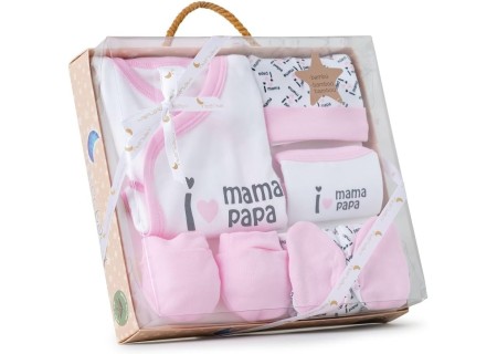Conjunto 5 Piezas Bambú Rosa