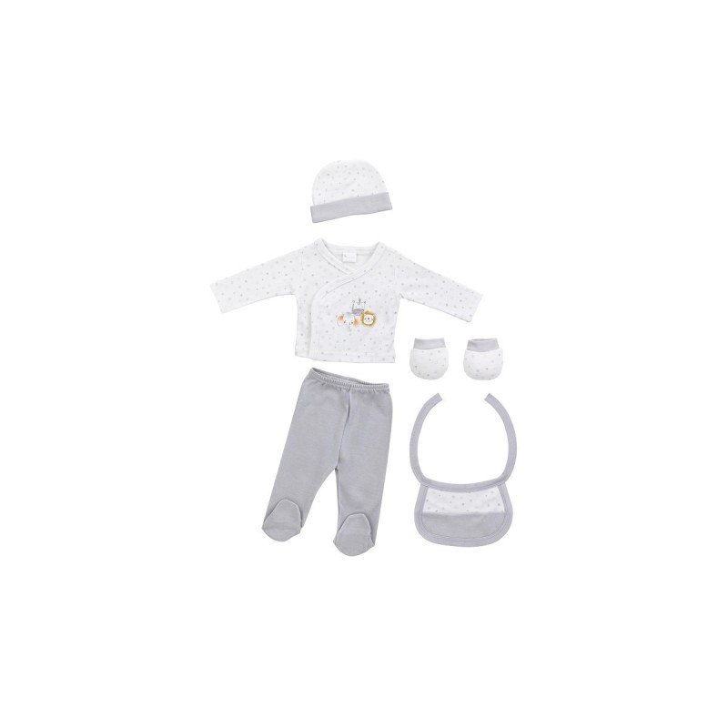 Conjunto SET 5 Piezas Animalitos Gris