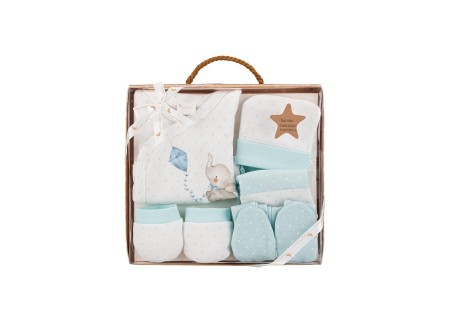 Conjunto SET 5 Elefantito Azul Interbaby