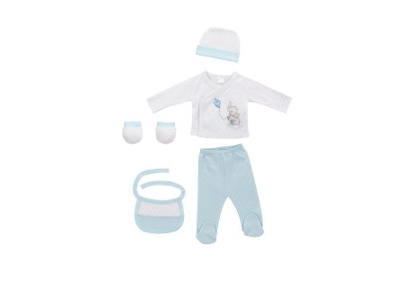 Conjunto SET 5 Elefantito Azul Interbaby