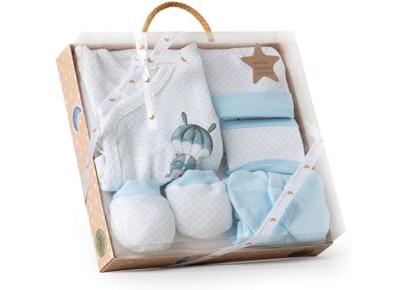 Conjunto 5 Piezas Paracaidista Azul Interbaby