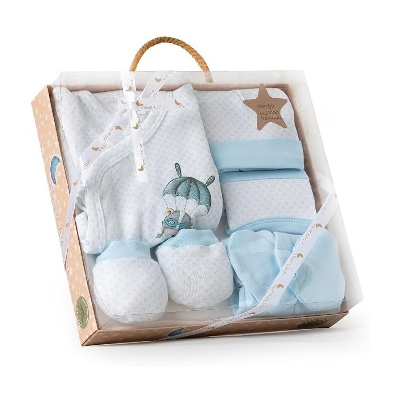 Conjunto 5 Piezas Paracaidista Azul Interbaby