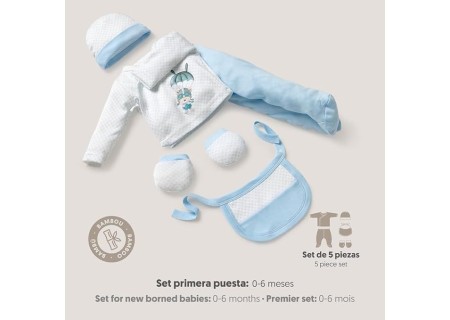 Conjunto 5 Piezas Paracaidista Azul Interbaby