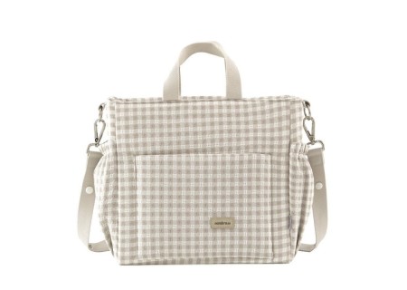 Bolso Maternal Pack Vichy Beige