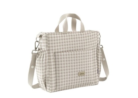 Bolso Maternal Pack Vichy Beige