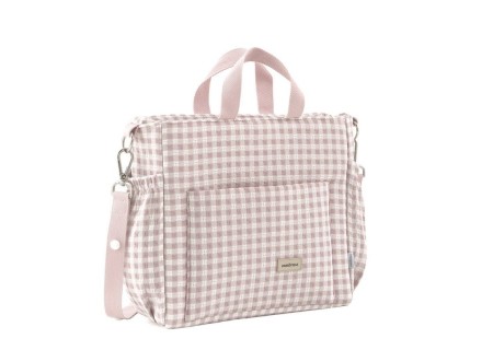 Bolso Maternal Pack Vichy Rosa