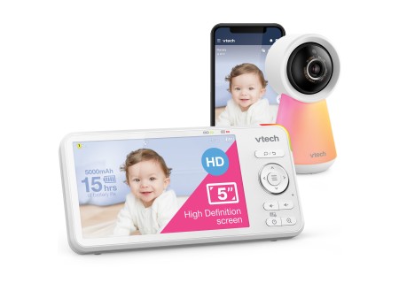 Vigilabebés de 5" Monitor de Vídeo Inteligente Wi-Fi 1080p