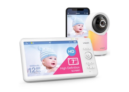 Vigilabebés Wi-Fi Video Monitor 7” HD Cámara Orientable