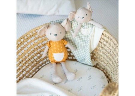 Mousie Doudou "Spring Cottage" Green Vichy