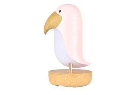 Lampara Pajaro Rosa con Altavoz