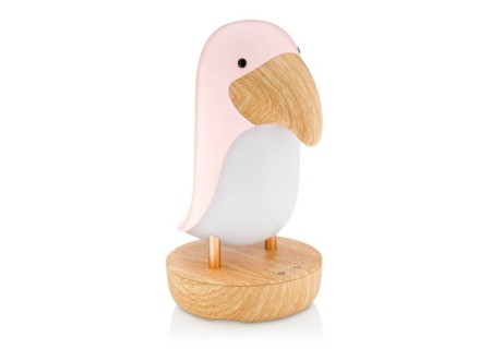 Lampara Pajaro Rosa con Altavoz