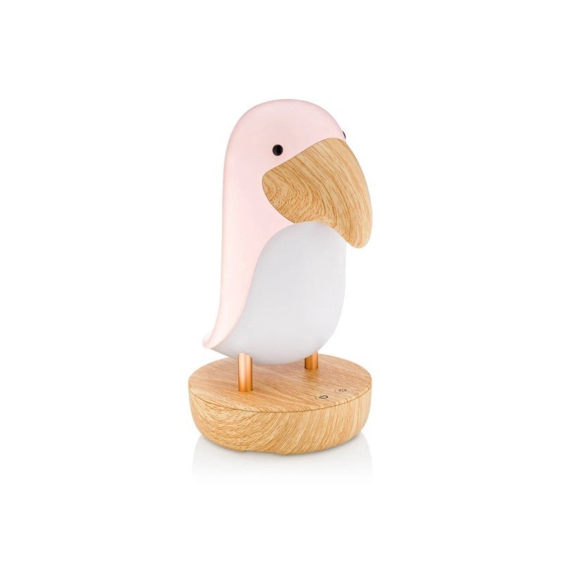 Lampara Pajaro Rosa con Altavoz
