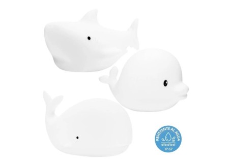 Mini Cojunto Lámparas Ocean Delfín, Ballena y Tiburón
