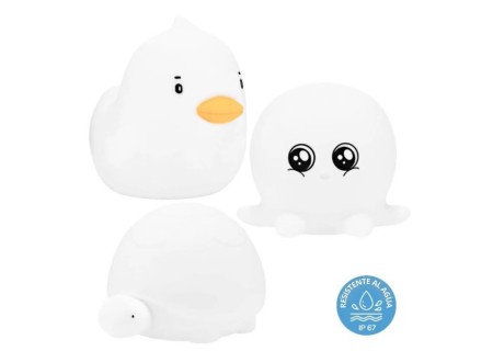 Mini Set Lámparas Acuaticos - Tortuga - Patito - Pulpo
