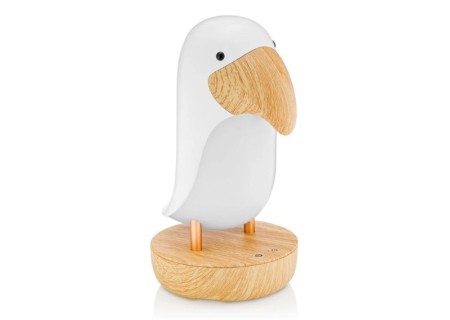 Lampara Pajaro Blanco con Altavoz