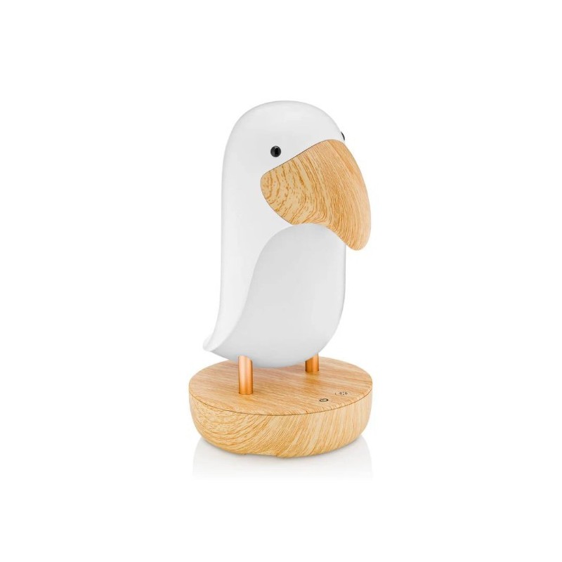 Lampara Pajaro Blanco con Altavoz