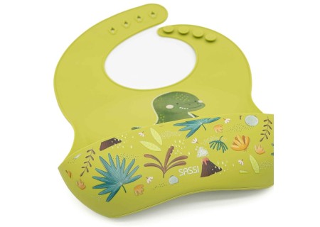 Babero Silicona con Bolsillo Chompy el León