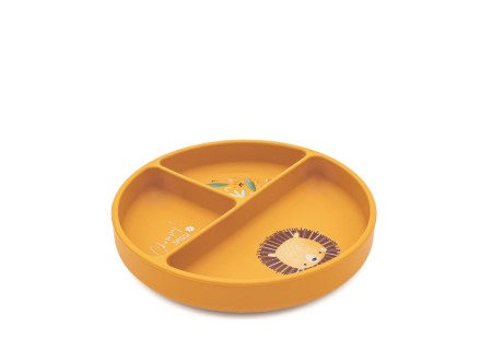 Plato Dividido Silicona Colección Chompy el León