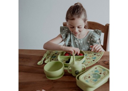 Fiambrera Silicona Colección Cracky el Dinosaurio de Sassi