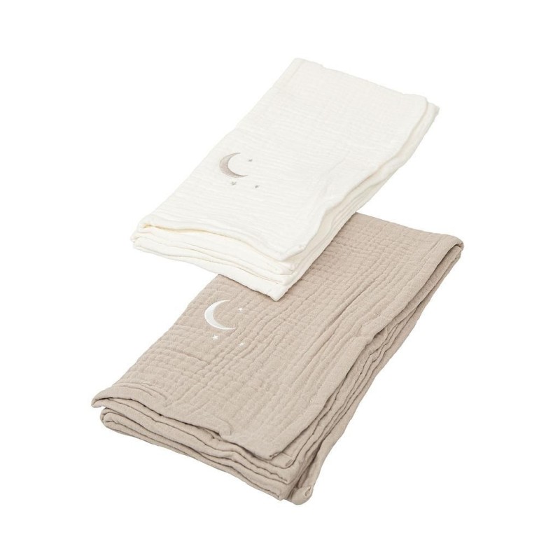 Muselina Pack 2 Matalase Beige 60x60 Bimbidreams