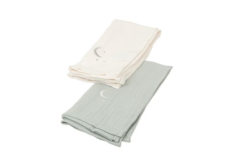 Muselina Pack 2 Matalase Menta 60x60 Bimbidreams