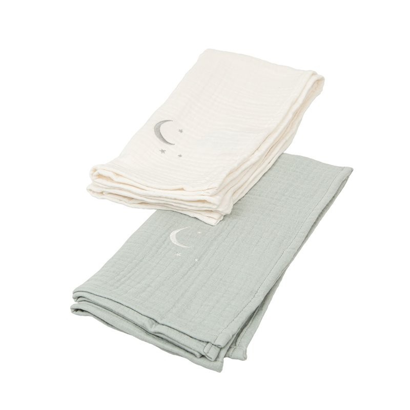 Muselina Pack 2 Matalase Menta 60x60 Bimbidreams