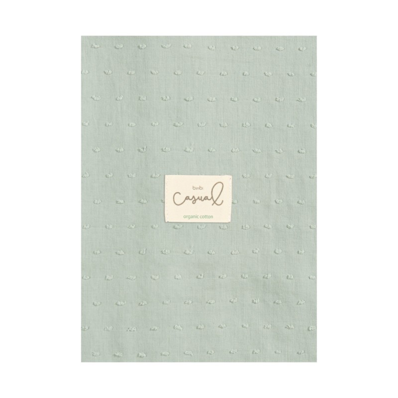 Muselina Plumeti Menta 120 x 120 Bimbidreams
