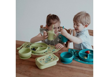 Vaso de Silicona con Pajita Colección Cracky el Dinosaurio