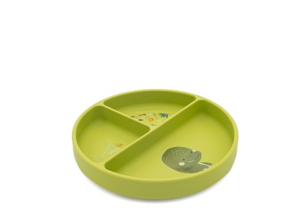 Vajilla 5 Piezas Silicona Colección Dinosaurio de Sassi