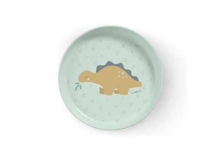 Vajilla 5 Piezas Microondas Wild Dinos Mustard