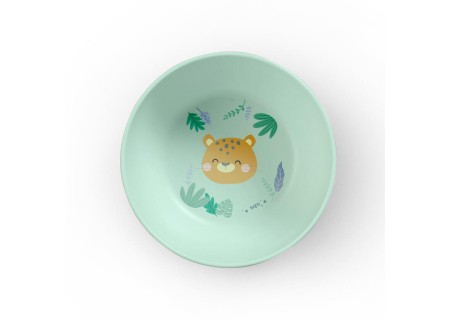 Vajilla 5 Piezas Microondas Jungle Cheetahs Hunter Mint